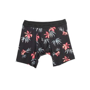Boxer Quiksilver Full Print Poly Blend Hombre Moda Negro