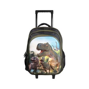 Mochila Escolar carrito con ruedas 15 pulgadas Modelo Dino Rex