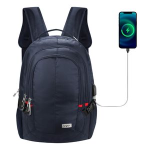 Mochila Premium 30 Litros con espalda ergonómica porta notebook color Azul
