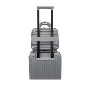 Set  Valija Chica Carry On De Cabina + Mini Valija Neceser Color Blanco