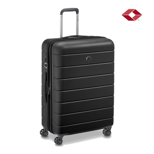 VALIJA MEDIANA DELSEY LAGOS RIGIDA 4 RUEDAS 360 NEGRO TSA
