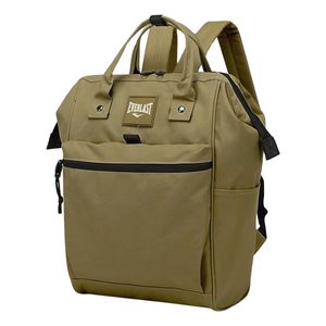 Mochilas Everlast Mujer Boca De Pez Bolsillo Antirrobo Color Kaky