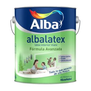 Latex Interior Albalatex Pintura Lavable Mate 20 Lts