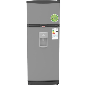 Heladera Con Freezer CONQUEROR 329 Litros Con Dispenser Plata 2F-1600PDa