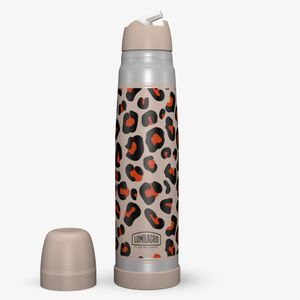 Termo Lumilagro Luminox Animal Print Leopardo Acero Inoxidable 1 Lt