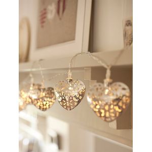 Guirnalda 10 Luces Corazones
