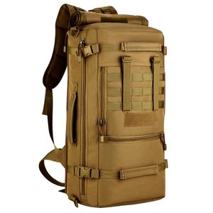 Mochila Táctica Marrón Gadnic Camping Bolso 3 en 1 60L