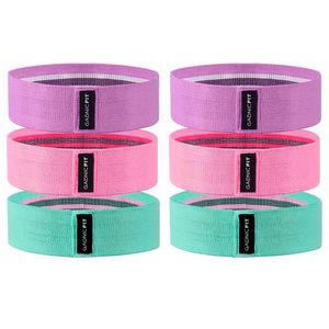 Kit x6 de Bandas Elásticas Gadnic Fit Polyester de Resistencia Circulares Isométricas + Bolso