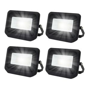 Kit x 4 Reflectores Led Blanco 50W Exteriores/Interiores 6500k