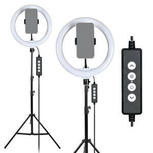 Aro Iluminador Led Gadnic 26cm 10 + Tripode Gadnic 2,1 mts para Iluminadores