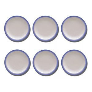 Set Plato Postre 21cm Porcelana Decorada X6 Tramontina