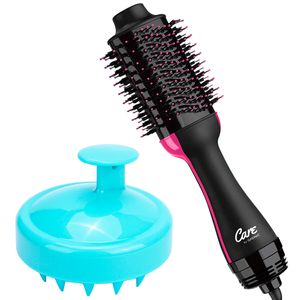 Kit de Cepillo Secador De Pelo S1200 Pro + Masajeador De Cuero Cabelludo Gadnic