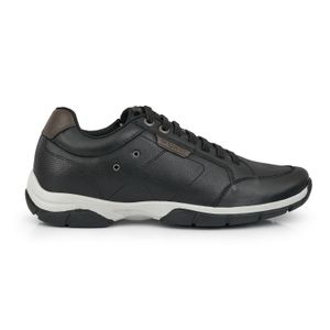ZAPATILLA DYLAN NEGRA ZAPATO CUERO HOMBRE URBANO