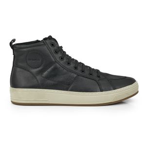 ZAPATILLA NISEN NEGRA BOTITA HOMBRE CUERO ZAPATO