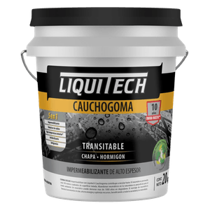 Impermeabilizante cauchogoma de alto espesor Liquitech  20 kg