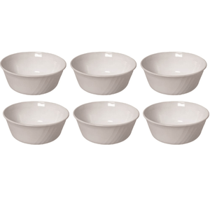 Set X6 Compoteras 12 Cm Vidrio Temp Blanco Ebro - Br