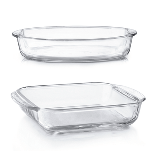 Set X 2 Fuentes De Vidrio Para Horno - Pyr O Rey