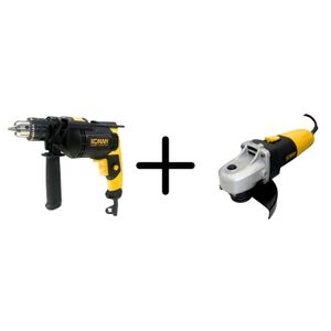 Combo Taladro electrico 13 MM + Amoladora 115 MM Konan