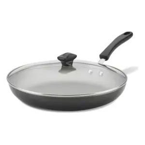 Sarten Antiadherente Farberware 22300 Con Tapa 30cm Color Negro