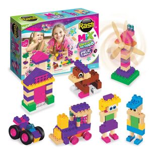 Bloques 125 piezas mix Rasti