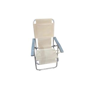 Sillón Plegable Hilgert 0220 Aluminio 7/8 5 Pos Rojo