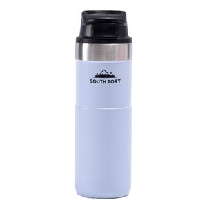 Vaso Termico Blanco South Port 500ml con Tapa y Retención de Temperatura