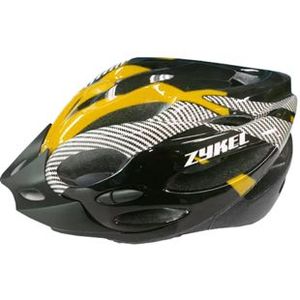 Casco Bicicleta Amarillo Zykel Con Visera Regulación Ventilaciones
