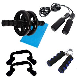 Kit de Entrenamiento Fitness Gadnic Ab Wheel + Soga + Manijas + Hand Grip