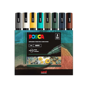 Set de marcadores Posca Earth x 8 Pc-5M 1.8-2.5mm