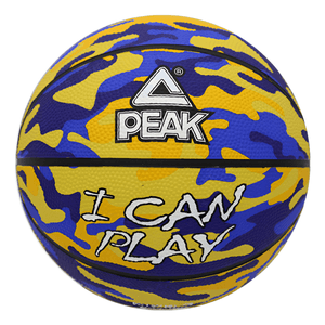 Pelota Básquet Peak Sport Rubber N° 7 I Can Play Blue Yellow