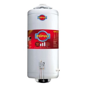 Termotanque A Gas Ecotermo Populi De Carga Superior De 70lts Color Blanco