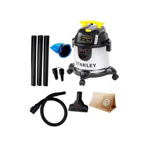Aspiradora Stanley 1300 Watts 15lts Polvo Líquido Acero Inox