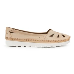 CHATITA GENISTA NATURAL ZAPATO CUERO MUJER CASUAL
