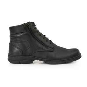 BORCEGO CONGRES NEGRO BOTA CUERO HOMBRE CASUAL