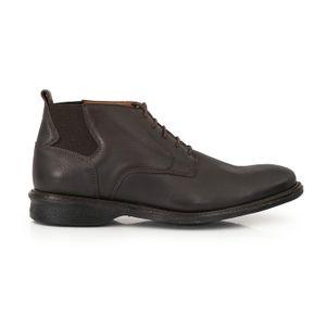 BORCEGO HOLINS CHOCOLATE BOTINETA CUERO HOMBRE ACORDONADO