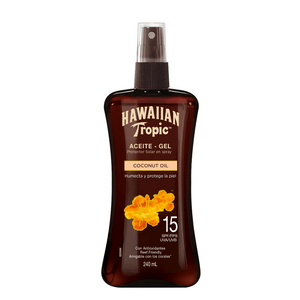 Bronceador Hawaiian Tropic Aceite Fps15 Spray x240ml