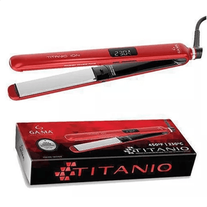 Plancha Alisadora Gama Cp14 Titanio Digital 4d Roja