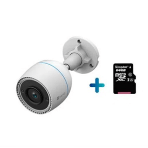 COMBO EZVIZ CAMARA IP WIFI EXTERIOR H3C COLOR VU + MICRO SD 64GB
