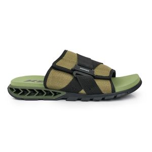 SANDALIA RAKKA SLIDE PRO VERDE CHINELA SANDALIA MUJER TELA
