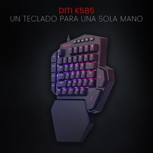 TECLADO GAMER DE 1 MANO REDRAGON K585 RGB DITI MECANICO