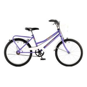 Bicicleta Futura Rodado 20 Violeta Con Canasto