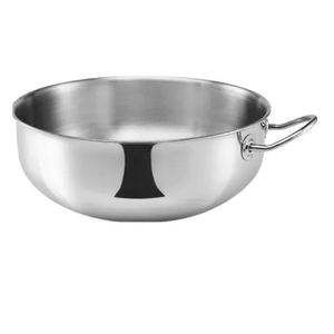 Bowl De Acero Inoxidable 24 Cm Batir Repostería Con Manija