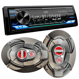 Stereo Bluetooth Jvc 380bts Parlantes Bomber 6x9 Pulgadas