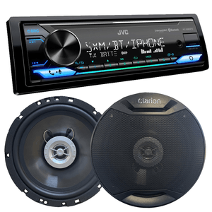Stereo Bluetooth Jvc 380bts Parlantes Clarion 6,5 Pulgadas