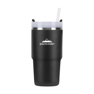 Vaso Térmico Negro South Port by Gadnic 590ML Frío Calor con Tapa Hermética
