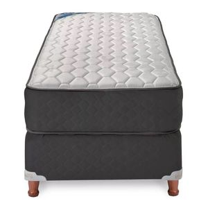 Sommier Conjunto Colchon Piero Spring Resorte 1 Plaza 1/2 190x100