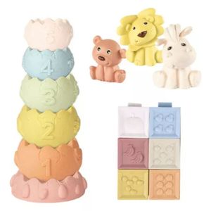 Baby Favorite Animales, Torre Y Cubos Apilables Zy1650560