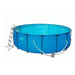 Pileta De Lona Redonda Bestway 3.66 X 1.00 Mts. Con Bomba Y Escalera