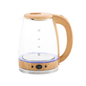 Pava Eléctrica Vitta Corte Mate Vidrio Madera 2Lts 1500W