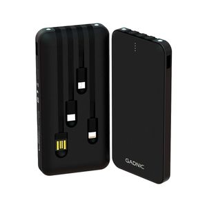 Power Bank Cargador 25000 Mah Gadnic Cable Micro Usb Tipo C iPhone